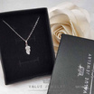 ValueJewelry สร้อยคอพร้อมจี้ ประดับคริสตัลละเอียด ลายขนนก ขนาดพอเหมาะ NK108