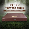 Bedisupreme ที่นอนยางพาราแท้ หนา 8 นิ้ว รุ่น ATLAN PVC