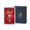 Boxset ทองคำแท่งพร้อมกล่อง 0.6 g Love หัวใจสีแดง