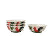 Indra ceramic ชามไก่ ขนาด 17.5 ซม. (แพ็ค 4ชิ้น/ชุด)