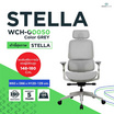 Workscape เก้าอี้ทำงานเพื่อสุขภาพ Stella เบาะตาข่าย WCH-00050 สีเทา