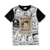 DEXTREME เสื้อยืดวันพีช Sub New Wanted Luffy