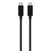 Belkin สายสัญญาณ Thunderbolt 3 USB-C to USB-C 100W (F2CD084bt0.8MBK)