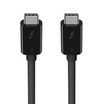 Belkin สายสัญญาณ Thunderbolt 3 USB-C to USB-C 100W (F2CD084bt0.8MBK)