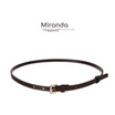 Louis Montini (Miranda) Women's belt เข็มขัดผู้หญิง หนังวัวแท้ เข็มขัดแฟชั่น MGW132