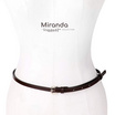 Louis Montini (Miranda) Women's belt เข็มขัดผู้หญิง หนังวัวแท้ เข็มขัดแฟชั่น MGW132