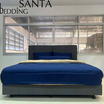 Santa Bedding ชุดผ้าปูที่นอน สีน้ำเงิน+ผ้านวม สีน้ำตาลอ่อนน้ำเงิน