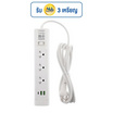 Lumira ปลั๊กไฟ 3ช่อง 1สวิตช์ 2USB 1Type-C สายยาว 3เมตร รุ่น LS-703/2U (1แถม1)