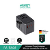 Aukey หัวแปลงปลั๊กไฟ Universal Travel Adapter พร้อมช่อง USB-C และ USB-A รุ่น PA-TA08