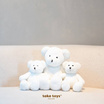 Take Toys Bear ตุ๊กตาหมีขนปุย 11 นิ้ว สี White