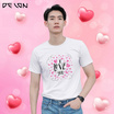 DELON เสื้อยืดคอคลม รุ่น AT53179 สกรีนลาย "Love You ทู๊กกกก...วัน" จำนวน 1 ตัว