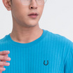 GALLOP เสื้อยืดคอกลมผ้าชักร่อง (Rib) สีพื้น รุ่น GT9128