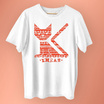 KORATCAT เสื้อยืดแมวขาวลายส้ม