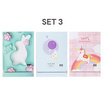 WeiSheng กระจกแต่งหน้าพกพา Cute Mirror Makeup Set3 (3 ชิ้น/ชุด)