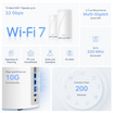 TP-Link เครือข่าย Wifi BE22000 Whole Home Mesh Wi-Fi 7 Deco BE85 3 Pack