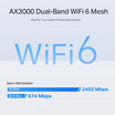 TP-Link เครือข่าย Wifi AX3000 Outdoor/Indoor Mesh Wi-Fi 6 Deco X50 Outdoor 1 Pack