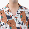 DOSH MENS HAWAII COLLECTION WE BARE BEARS เสื้อเชิ้ตฮาวาย รุ่น DBBMS5003