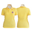 เสื้อโปโลเฉลิมพระเกียรติ 72 พรรษา สีเหลือง ทรงผู้หญิงเข้ารูป
