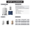 BAGGAGE LUGGAGE กระเป๋าเดินทาง รุ่น SPORT ALUMINIUM