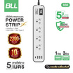 BLL รางปลั๊กไฟ 4ช่องเสียบ-1สวิตต์-สายยาว 5 เมตร 3 USB+1 Type C รุ่น B38