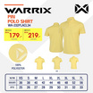 Warrix เสื้อโปโลสีเหลือง PIN POLO