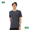 ห่านคู่ เสื้อยืดคอกลม รุ่น Active Dry แห้งไว นุ่มสบาย ไม่ต้องรีด สีเทาเข้ม