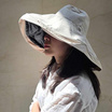 Day2nite หมวกปีกกว้าง Big brimไวนิลหมวกป้องกันแสงแดดAnti-UV Sun Protection Freesize