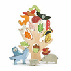 Tender Leaf Toys ของเล่นไม้ ตัวต่อสัตว์น้อยในป่า Stacking Forest