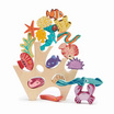 Tender Leaf Toys ของเล่นไม้ ตัวต่อสัตว์น้อยแห่งท้องทะเล Stacking Coral Reef