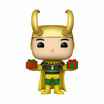 Funko POP! (77448) - Loki with Christmas Sweater Metallic ver. (Exclusive) POP! Marvel: Holiday