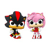 Funko POP! (76789) - Shadow & Amy Rose Flocked ver. (Exclusive) POP! Games: Sonic the Hedgehog (Pack 2)