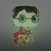 Funko POP! (HPPP0027) - Harry Potter On Broom (23)(Glow in the Dark) POP! Pin: Harry Potter by Loungefly