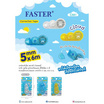 FASTER เทปลบคำผิด Cloud คละสี C661 (กล่อง 12 ชิ้น)