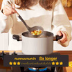 MEYER Bauhaus หม้อต้ม 2 หู ขนาด 20 ซม.3.8 ลิตร พร้อมฝา Stockpot (13768-TE12)