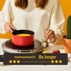 MEYER Bauhaus Induction หม้อมีด้ามจับ ขนาด 18 ซม.1.9 ลิตร พร้อมฝา Saucepan (14201-TE12)