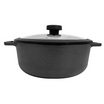 MEYER CAST IRON 24CM หม้อเหล็กหล่อ 2 หู พร้อมฝาแก้ว SAUTEUSE WITH GLASS LID (48241-C)