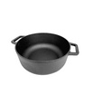 MEYER CAST IRON 24CM หม้อเหล็กหล่อ 2 หู พร้อมฝาแก้ว SAUTEUSE WITH GLASS LID (48241-C)