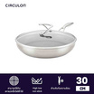 CIRCULON กระทะทอด ขนาด 30 ซม.พร้อมฝาแก้ว Frypan (70056-T)