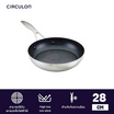 CIRCULON กระทะทอดสเตนเลสสตีลเคลือบผิวลื่น ขนาด 28 ซม. Frypan (70195-T)