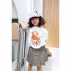 Sesame x Noproblemkidswear ลาย Cookie and Elmo สีขาว