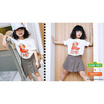 Sesame x Noproblemkidswear ลาย Cookie and Elmo สีขาว