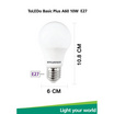 SYLVANIA หลอดไฟ LED ToLEDo Basic Plus A60 10W ขั้ว E27 CW