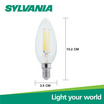 SYLVANIA หลอดไฟ Filament รุ่น ToLEDo FIRA Candle 4W ขั้ว E14 WW