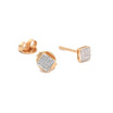 Nakorn Gems ต่างหูเพชรแท้ธรรมชาติ ตัวเรือนทองคำ 14K น้ำหนักเพชร 0.064 กะรัต