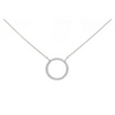 Nakorn Gems สร้อยคอเพชรแท้ธรรมชาติทรงกลมมินิมอล ตัวเรือนทองคำ 14K น้ำหนักเพชร 0.09 กะรัต