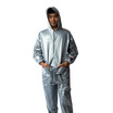 เสื้อกันฝนผู้ใหญ่ผ้ามุก เสื้อ-กางเกง ขนาด Freesize