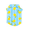Clawset เสื้อหมาแมว ฮาวาย ลายเลม่อน สีฟ้า