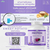 Wisamin PROTEIN PLANT โปรตีนแพลนท์ สูตร1 รสมันเทศ สีม่วง 2.27 Kg.