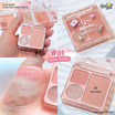 Lemon Me พาเลตตาและแก้ม Cutie Blinky Eye & Cheek Mini Palette 4 กรัม