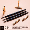 Imin ดินสอเขียนคิ้ว Professional Eyebrow Pencil 2 in 1 1 กรัม